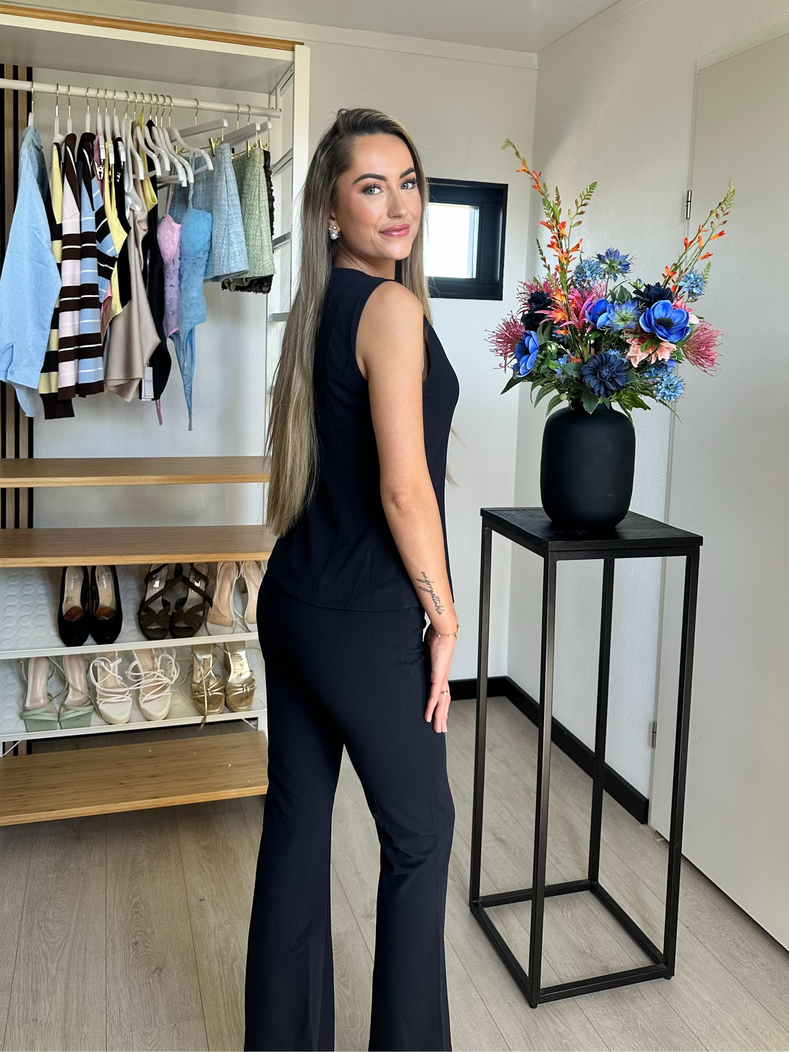 Flared Pantalon - Royal Blue