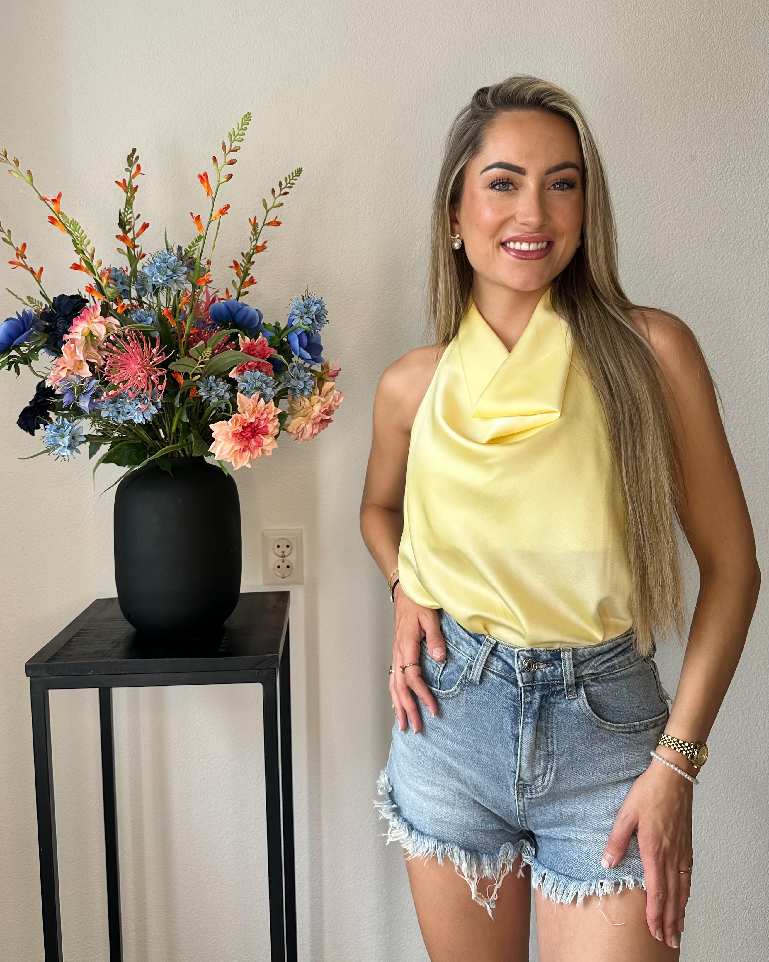 Julie Denim Short – Glitter Kontzak